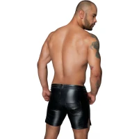 Чоловічі шорти з мокрим ефектом Noir Handmade H061 Powerwetlook shorts, S — Переглянути зображення 3