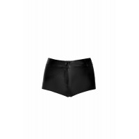 Шортики Noir Handmade F318 Wild, XXL, black, под латекс, крокодиловый принт, с доступом