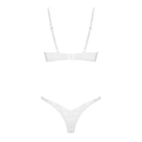 Комплект Obsessive Alissium 2-pcs set, XL/2XL, мереживо, ліф з м’якою чашкою, трусики танга — Просмотреть изображение 7