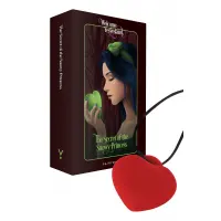 Мінівібратор «Сердечко» FairyGasm PleasureStone red, 9 режимів, на шнурку — Переглянути зображення 1