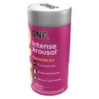 Подарунковий набір ONE Intense Arousal, у комплекті 6 презервативів, 6 саше з лубрикантом, віброкільце — Переглянути зображення 4