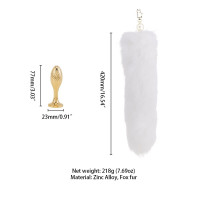 Анальна пробка з лисячим хвостом LOCKINK SEVANDA Red Vixen Set with Pear-shape Plug — Переглянути зображення 7