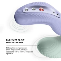 Накладний вібратор Fun Factory LAYA III sage green, ефект постукування пальцем — Переглянути зображення 7
