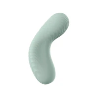 Накладний вібратор Fun Factory LAYA III sage green, ефект постукування пальцем — Переглянути зображення 4