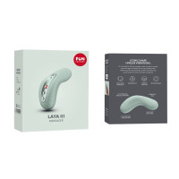 Накладной вибратор Fun Factory LAYA III sage green, эффект постукивания пальцем — Просмотреть изображение 11