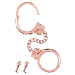 Металеві наручники Fetish Tentation Premium Chick wrist cuffs in rose-gold metal, рожеве золото