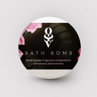 Бомбочка для ванни з феромонами Obsessive Bath bomb Floral - Woody (100 г) — Переглянути зображення 2