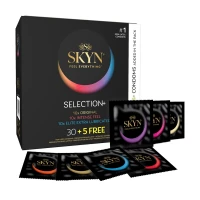 Безлатексні преміум-презервативи SKYN Selection: Original+Intense Feel+Elite Extra Lubricated, 35 шт — Переглянути зображення 1