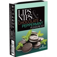 Подарунковий набір Sensuva Lips &amp; Nips Pleasure Kit - Chocolate Peppermint 2 x 4г — Переглянути зображення 1