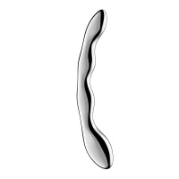 Металевий дилдо Satisfyer Cosmic Crest 2, двосторонній, можна нагрівати й охолоджувати — Переглянути зображення 1
