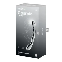 Металевий дилдо Satisfyer Cosmic Crest 2, двосторонній, можна нагрівати й охолоджувати — Переглянути зображення 5