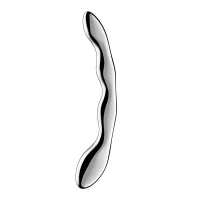 Металевий дилдо Satisfyer Cosmic Crest 2, двосторонній, можна нагрівати й охолоджувати — Переглянути зображення 2