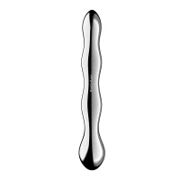Металевий дилдо Satisfyer Cosmic Crest 2, двосторонній, можна нагрівати й охолоджувати — Переглянути зображення 4