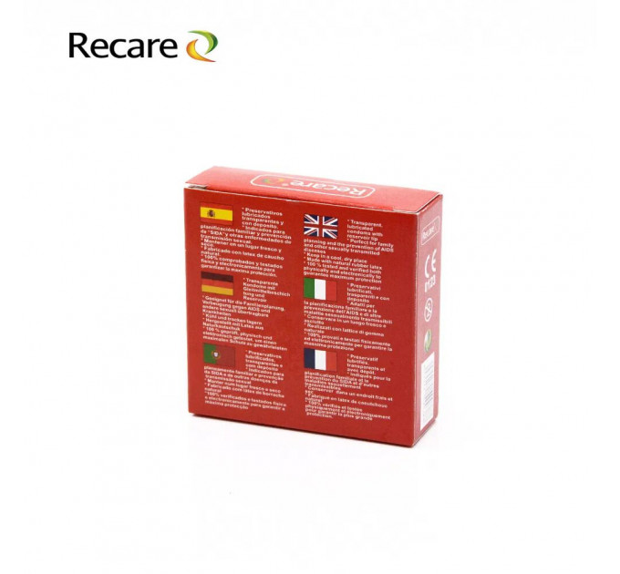 Презервативи Recare Cola Dotted&Ribbed Condoms 3 шт, з пухирцями та ребрами, аромат: Кола