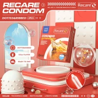 Презервативи Recare Cola Dotted&amp;Ribbed Condoms 3 шт, з пухирцями та ребрами, аромат: Кола — Просмотреть изображение 7