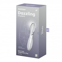 Двосторонній скляний дилдо Satisfyer Dazzling Crystal 2 Transparent — Просмотреть изображение 5