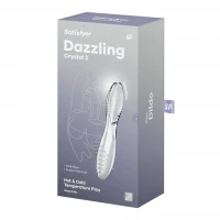 Двосторонній скляний дилдо Satisfyer Dazzling Crystal 2 Transparent — Переглянути зображення 5