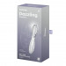 Двосторонній скляний дилдо Satisfyer Dazzling Crystal 2 Transparent