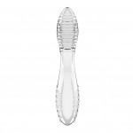 Двосторонній скляний дилдо Satisfyer Dazzling Crystal 2 Transparent