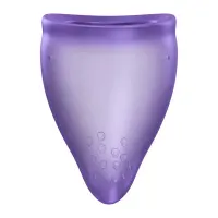 Менструальна чаша Fun Factory FUN CUP SIZE A Black Currant, багаторазова, діаметр 4 см, об’єм 20 мл — Переглянути зображення 1