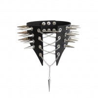 Чокер-комір з шипами Art of Sex - Ariadne, натуральна шкіра, колір чорний, L-2XL Чокер-комір з шипами Art of Sex - Ariadne, натуральна шкіра, колір чорний, L-2XL