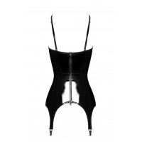 Корсет с подвязками для чулок Noir Handmade F381 Dominae Venom PVC corset-belt XS — Просмотреть изображение 7