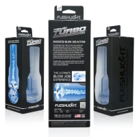 Мастурбатор Fleshlight Turbo Thrust Blue Ice (імітатор мінету) — Переглянути зображення 3