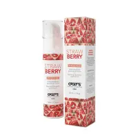 Масажна олія EXSENS Strawberry 50 мл розігрівальна, без цукру, без парабенів, їстівна — Переглянути зображення 1