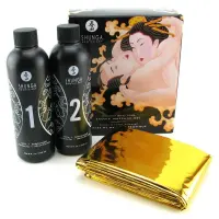 Гель для NURU-масажу Shunga Oriental Body-to-Body – Melon Mango (2 x 225 мл) плюс простирадло — Переглянути зображення 1