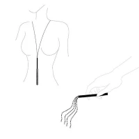 Ланцюжок-батіг на шию Bijoux Indiscrets MAGNIFIQUE Necklace Whip - Gold, прикраса для тіла — Переглянути зображення 5