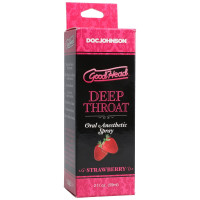 Спрей для мінету Doc Johnson GoodHead DeepThroat Spray - Sweet Strawberry 59мл (м'яте паковання!!!) — Переглянути зображення 4