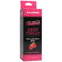 Спрей для минета Doc Johnson GoodHead Deep Throat Spray – Sweet Strawberry 59мл (мятая упаковка!!!) — Просмотреть изображение 4