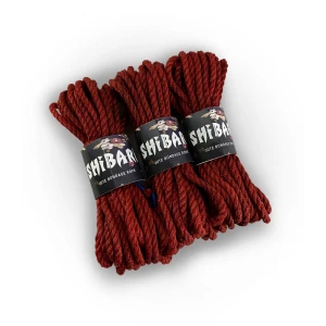 Джутова мотузка для шібарі Feral Feelings Shibari Rope, 8 м червона