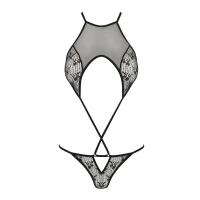Ажурний боді Passion AZALIA BODY XXL/XXXL, black — Переглянути зображення 3