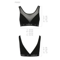 Топ з прозорою вставкою Passion PS002 TOP M, black — Переглянути зображення 6