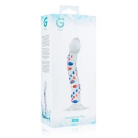 Скляний дилдо з вигинами і малюнком Gildo Glass Dildo No. 3 — Просмотреть изображение 6