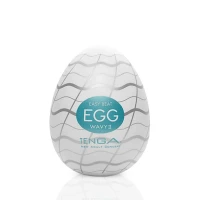 Мастурбатор-яйце Tenga Egg Wavy II з подвійним хвилястим рельєфом — Переглянути зображення 1