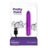 Вибропуля PowerBullet - Pretty Point Rechargeable Bullet Purple