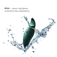 Вібратор 2в1 з язичком Zalo — Hero Jewel Green, кристал Swarovski — Переглянути зображення 5
