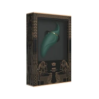 Вібратор 2в1 з язичком Zalo — Hero Jewel Green, кристал Swarovski — Переглянути зображення 9