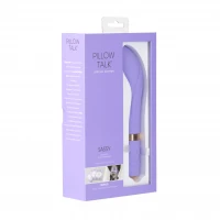 Розкішний вібратор Pillow Talk Sassy Purple Special Edition, Сваровскі, пов’язка на очі+гра — Переглянути зображення 11