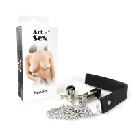 Затискачі для сосків із повідцем на металевому ланцюжку Art of Sex - Kendal — Переглянути зображення 4