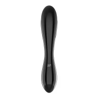 Двусторонний стеклянный дилдо Satisfyer Dazzling Crystal 1 Black, очень прочный, без стоппера — Просмотреть изображение 4