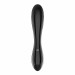 Двосторонній скляний дилдо Satisfyer Dazzling Crystal 1 Black, дуже міцний, без стопера