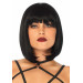 Коротка перука каре з чубчиком Leg Avenue Short natural bob wig, чорна