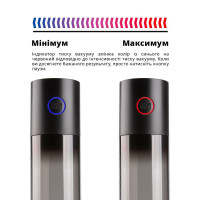 Автоматична вакуумна помпа Otouch MACHO WORK 1, 2 кільця 26 мм та 36 мм, LED-індикатор, до 20 см