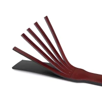 Двосторонній паддл Liebe Seele Wine Red Spanking Paddle, натуральна шкіра — Просмотреть изображение 3