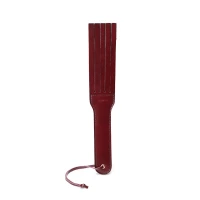 Двосторонній паддл Liebe Seele Wine Red Spanking Paddle, натуральна шкіра — Просмотреть изображение 1