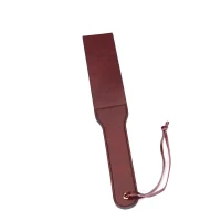 Двосторонній паддл Liebe Seele Wine Red Spanking Paddle, натуральна шкіра — Просмотреть изображение 2