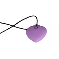 Мінівібратор «Сердечко» FairyGasm PleasureStone violet, 9 режимів, на шнурку — Переглянути зображення 3
